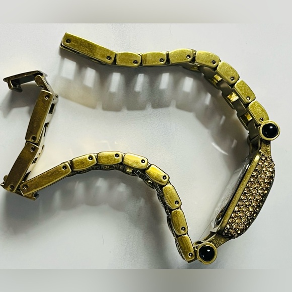 Heidi Daus “Timeless Beauty” Crystal Link Bracelet Swarovski Crystals Watch - Picture 11 of 13